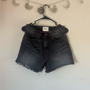 BDG A-Line shorts black with red stitching